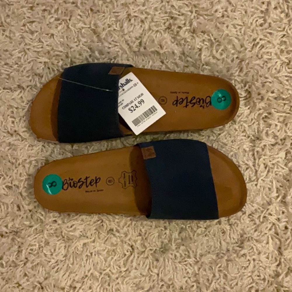 Matisse Paradise Slip-on Blue Suede Sandal